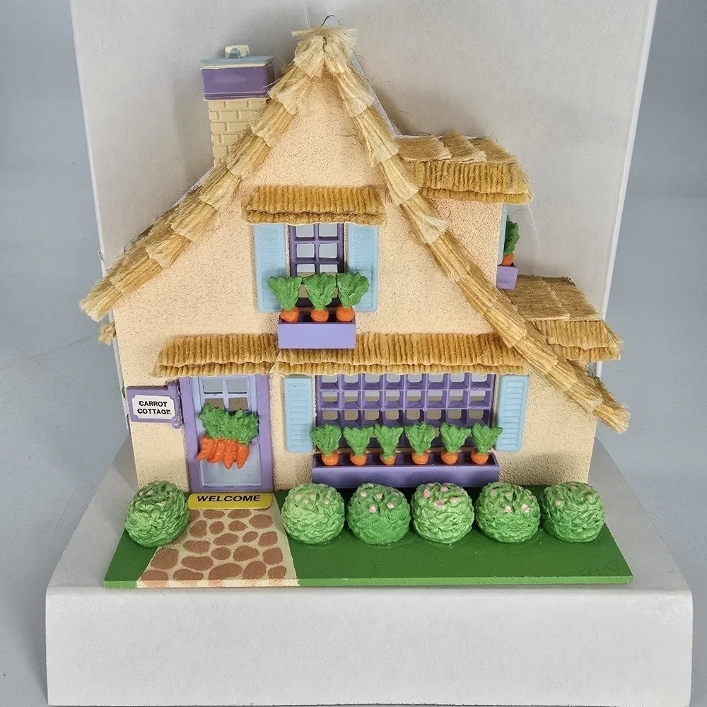 Vintage Hide-A-Way Hollow Dept 56 Carrot Cottage Miniature Easter Village House